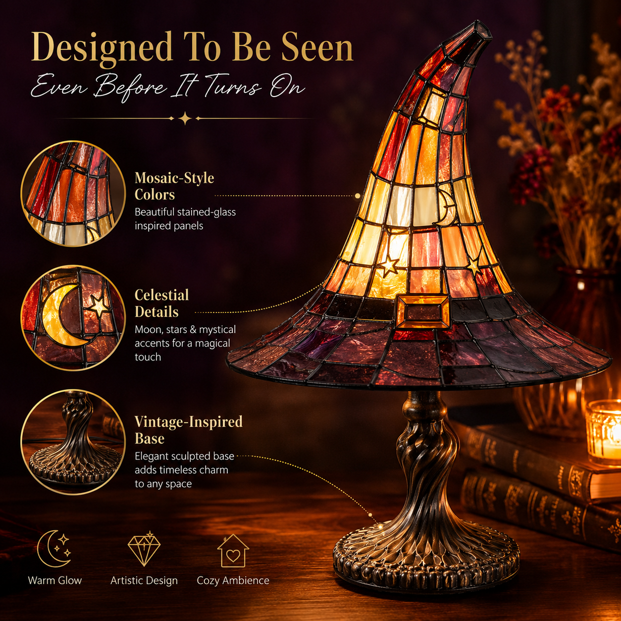 Dluvivo Witch Hat Lamp(Upsell)