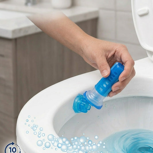 Shopoletcosh Crystal Gel Toilet Stamp: The Ultimate Freshness Experience - Automatic Cleaning with Every Flush, Neutralizes Odors & Prevents Stains