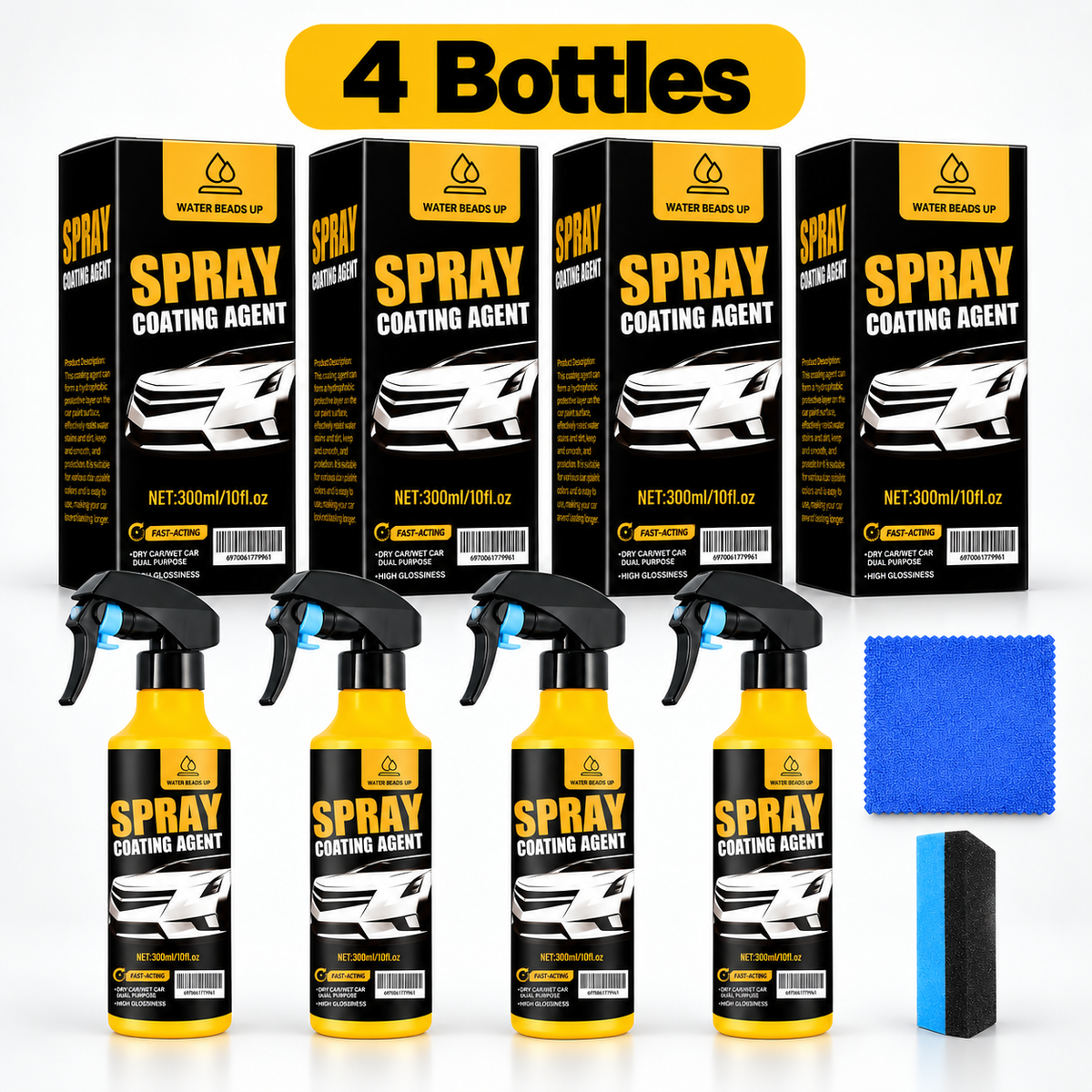 🚗80% OFF — Nano Car Coating Spray| Hydrophobic Gloss & Protection(upsell)
