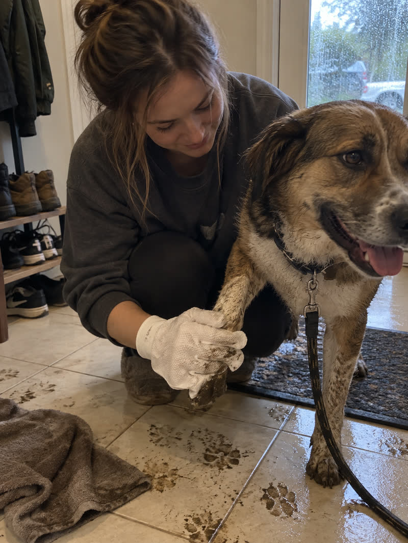 Customer using HICC PET glove wipes — review 02
