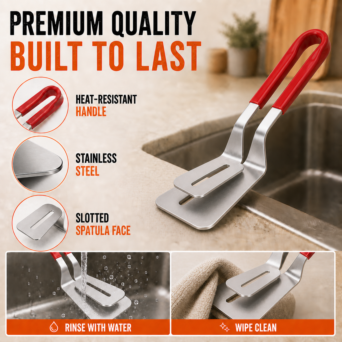 ๐ฅ LIMITED-TIME 64% OFF โ 2-in-1 Grill Clamp Spatula