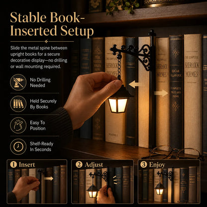 Dluvivo® Library Lantern Shelf Light VintageHanging Lantern