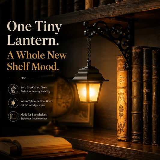 Dluvivo® Library Lantern Shelf Light VintageHanging Lantern