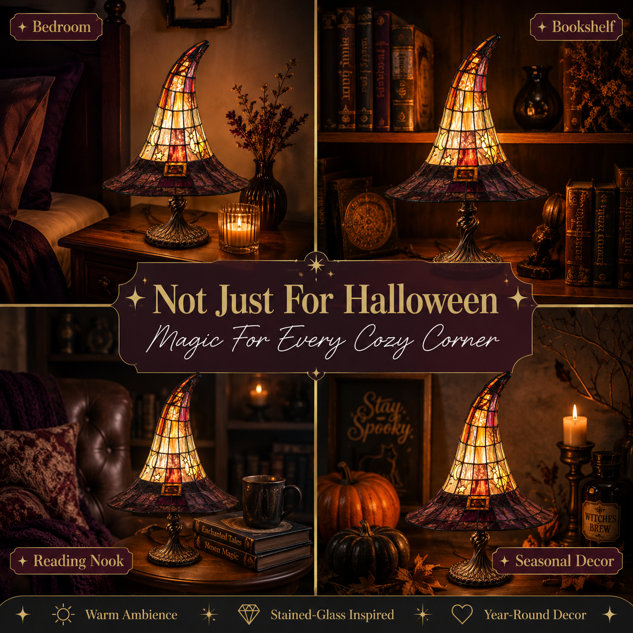 Dluvivo Witch Hat Lamp