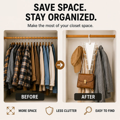 Dluvivo®  12-Hook Space-SavingCloset Organizer