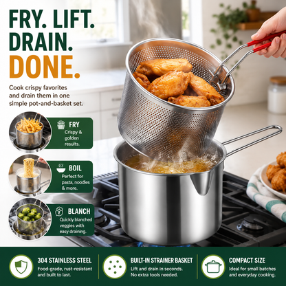 🔥 LAST DAY — 50% OFF Personal Mini Deep Fryer Set（upsell）