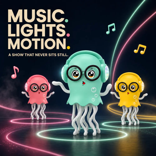 Jellydancer® 🪼 🎵 Dancing Jellydancer Toy-Lights, Music & Bump-and-Go Motion