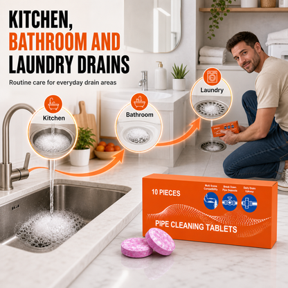 🔥 FINAL DAY 64% OFF-Dluvivo® Powerful Foaming Drain Cleaner for Kitchen & Bathroom