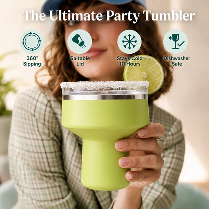 Rimvella®- 16 OZ COCKTAIL TUMBLER ❄️🍹 The Insulated Margarita Cup That Keeps the Good Stuff Cold for Up to 10 Hours