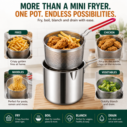 🔥 LAST DAY — 50% OFF Personal Mini Deep Fryer Set（upsell）