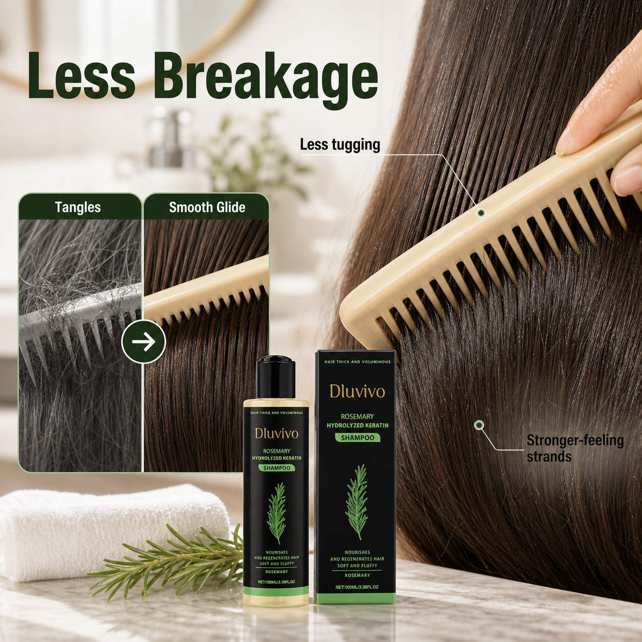 KAFZEL less breakage stronger-feeling strands visual