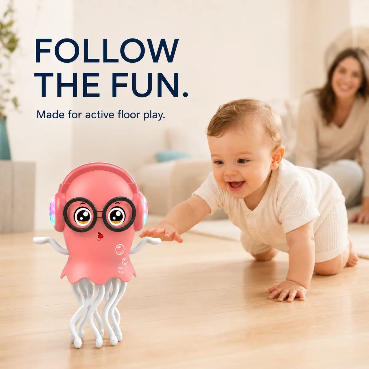 Jellydancer® 🪼 🎵 Dancing Jellydancer Toy-Lights, Music & Bump-and-Go Motion