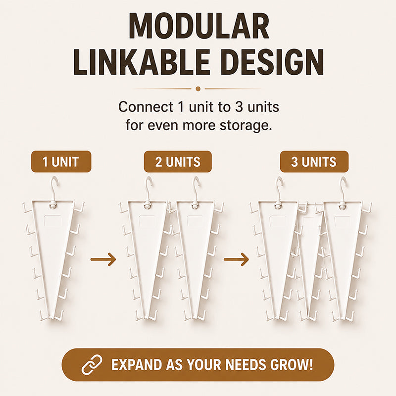 Dluvivo®  12-Hook Space-SavingCloset Organizer