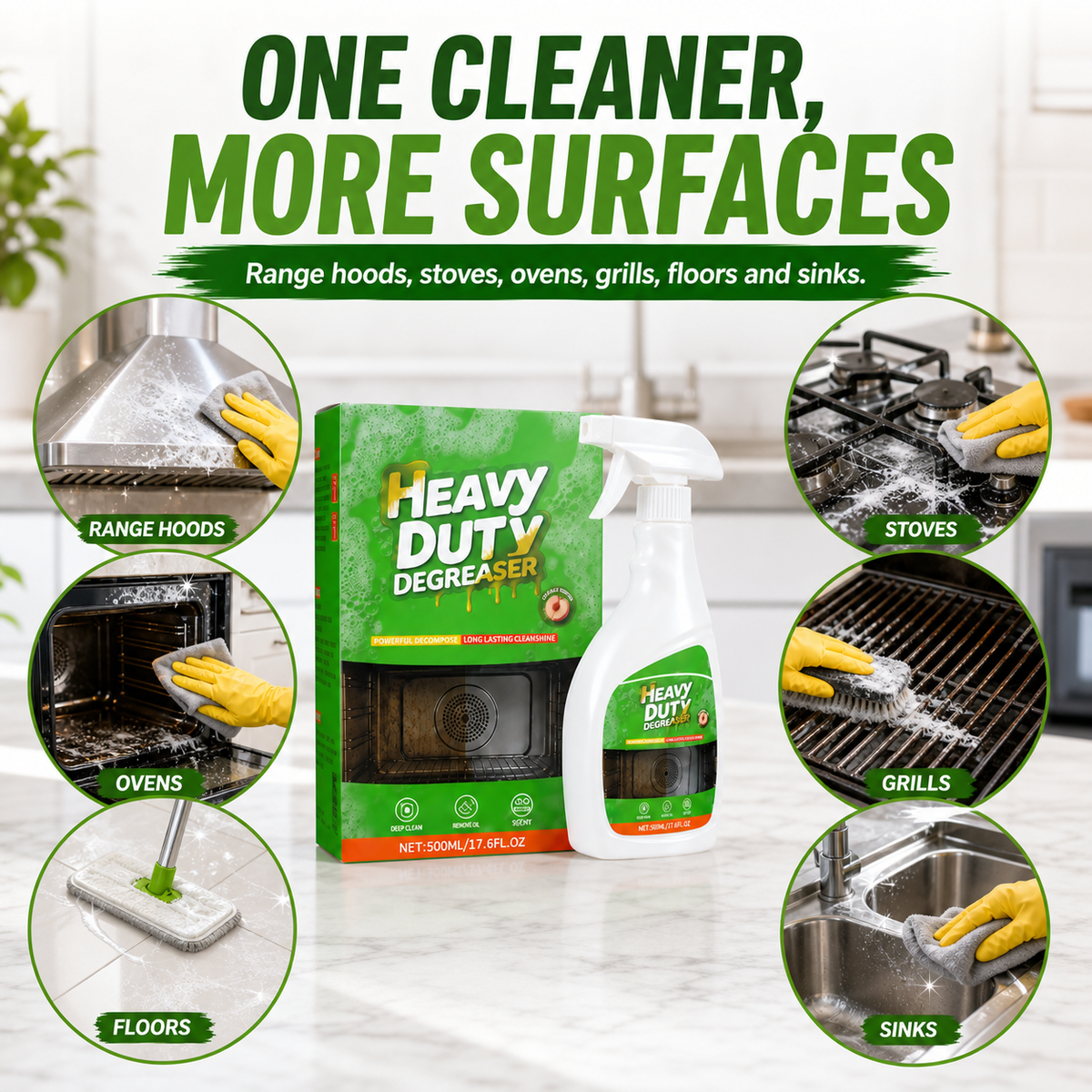 🔥 FINAL HOURS — UP TO 64% OFF — Heavy-Duty Foaming Kitchen Degreaser