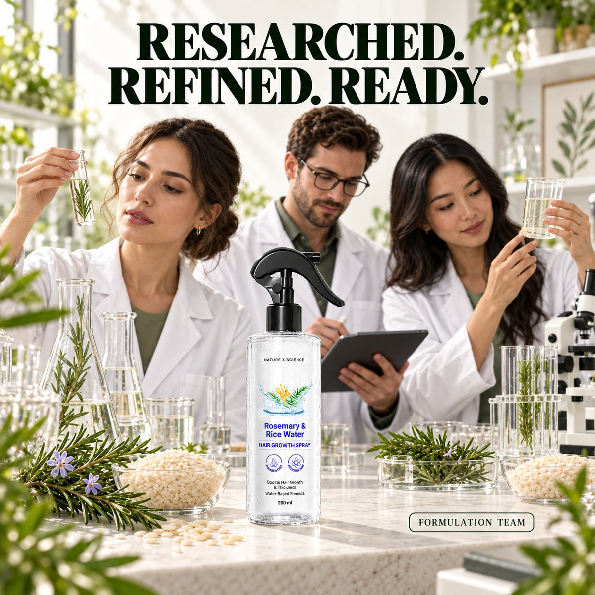 LIMITED-TIME 60% OFF – Refreshing Rosemary & Rice Water Hair & Scalp Spray