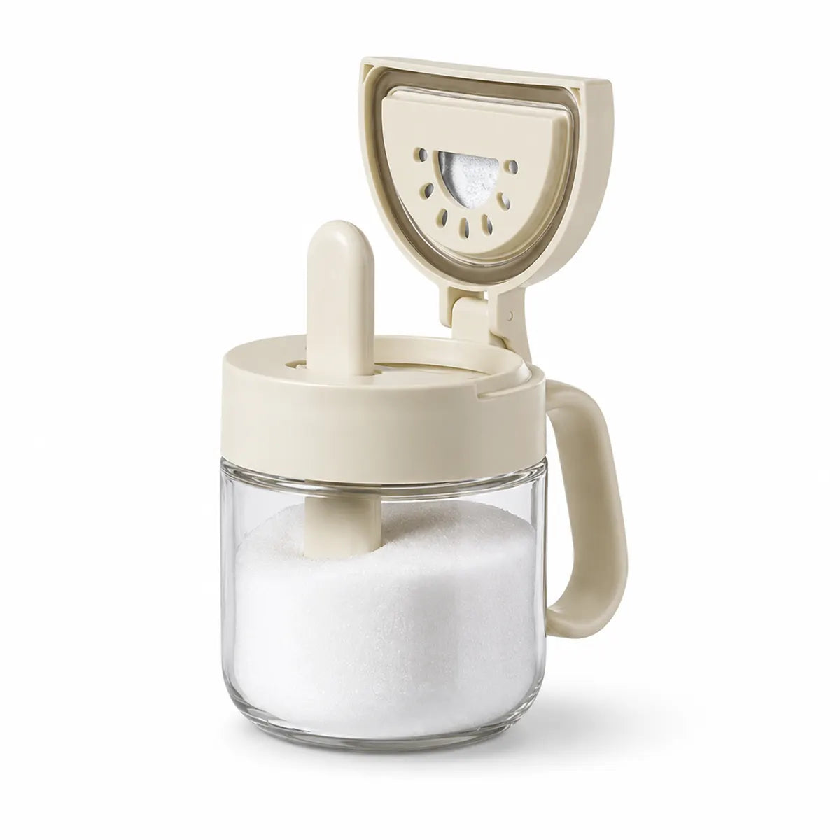 Spiceora® Glass Spice Jars with Built-In Spoons