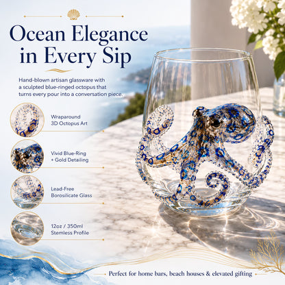 3D Ocean Animal Artisan Glassware Collection