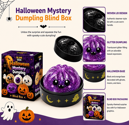 Halloween Mystery Dumpling Squishy Blind Box 🎃