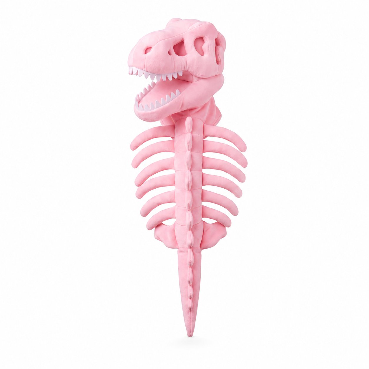 Pink dinosaur skeleton pet costume