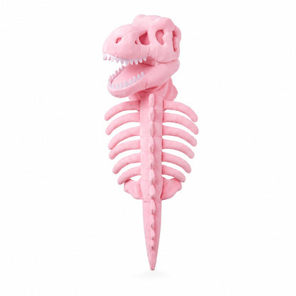 Pink dinosaur skeleton pet costume
