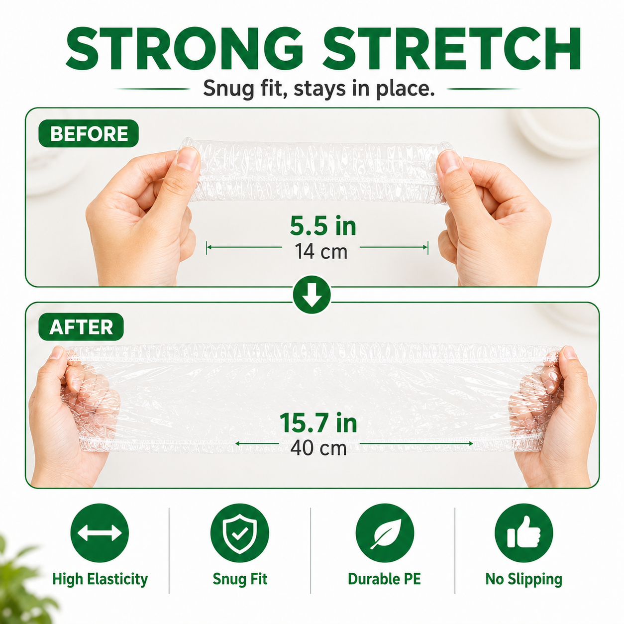 Orveliq® 100PCS Disposable Stretch Food Covers for Bowls & Plates🛒