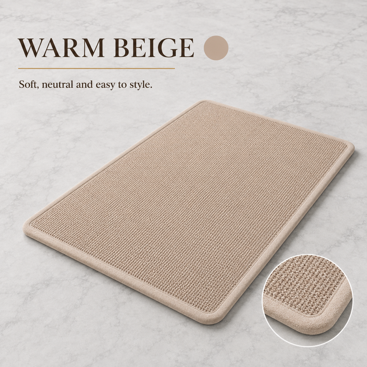 Absorbent Non-Slip Bath Mat