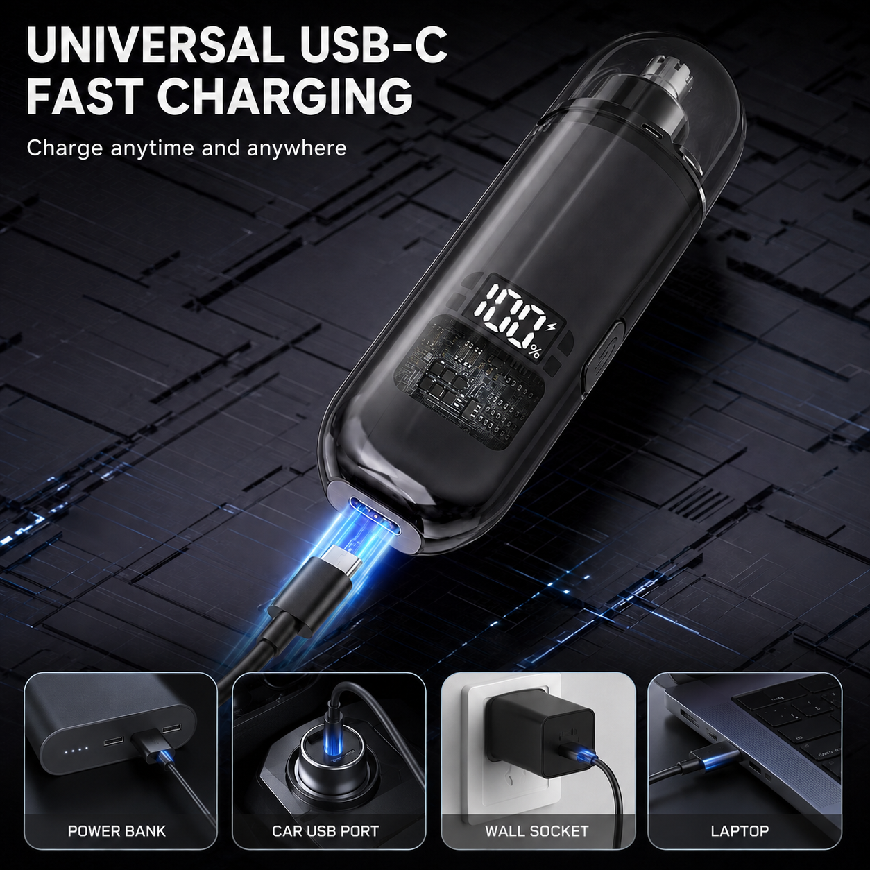 Dluvivo ElectricNose Hair Trimmer Quiet Precision Grooming With Smart Display（upsell）