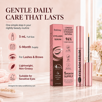 Rolimey® ✨ 🌸 Precision Eyelash Serum for Your Daily Lash Routine