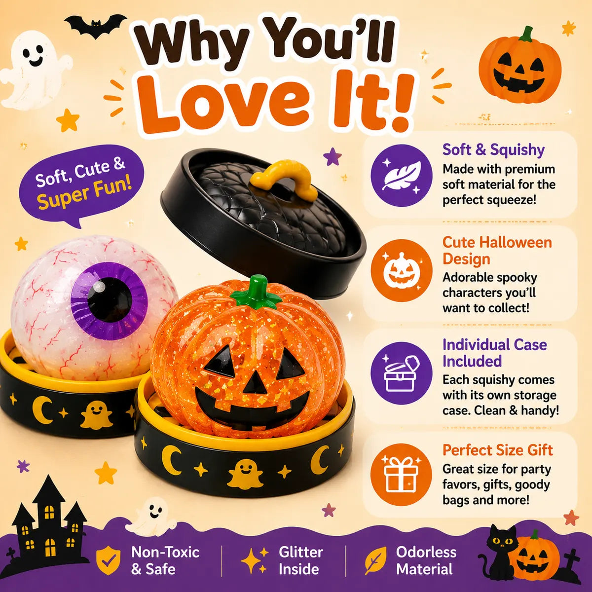 🔥 FINAL DAY 50% OFF — Halloween Squishies: Stress Relief Fun For Adults & The Perfect Gift For Kids