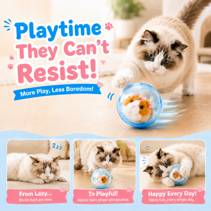 SELF-ROLLING® Cat Ball That Turns Bored CatsInto Play Mode