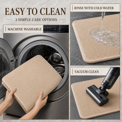 Absorbent Non-Slip Bath Mat