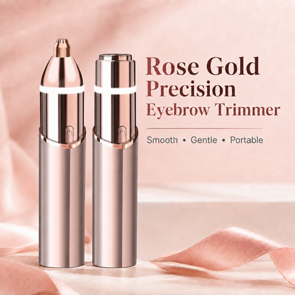 Dluvivo® Dual-Head Electric yebrow Trimmer Rechargeable Rose
