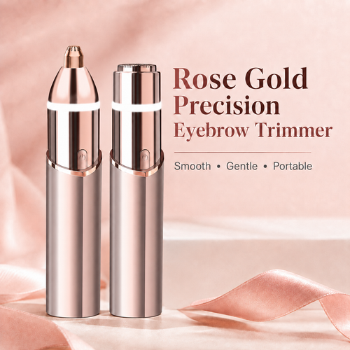 Dluvivo® Dual-Head Electric yebrow Trimmer Rechargeable Rose