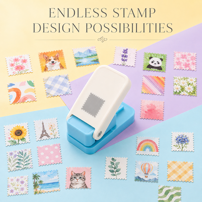 Dluvivo®Stamp-Edge PaperPunch Mini PostageShape Cutter