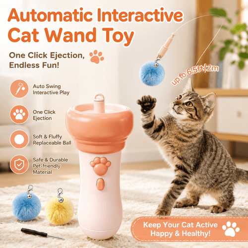 Pounzora®  Interactive Cat Ball Launcher