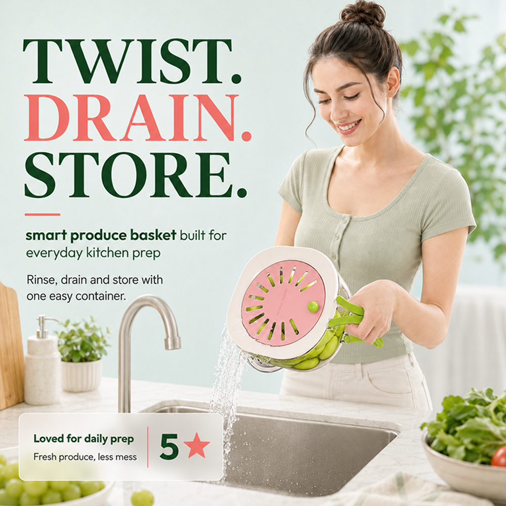 Dluvivo®3-IN-1 PRODUCE BASKET