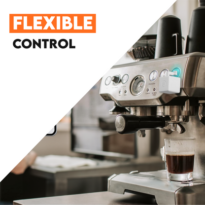 Fingerbot controlling a coffee machine button