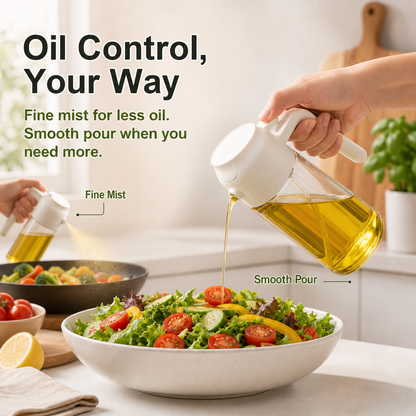 🔥FINAL DAY 80% OFF -Dluvivo® 2-in-1 Glass Olive Oil Sprayer & Dispenser（mst-upsell）