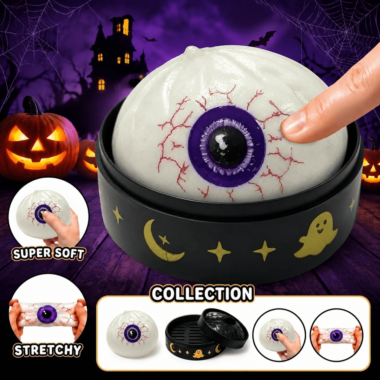 Halloween Mystery Dumpling Squishy Blind Box 🎃