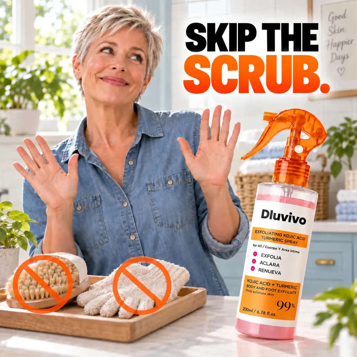 No-Scrub Face & Body Exfoliating Spray for Rough, Bumpy-Feeling Skin（upsell）