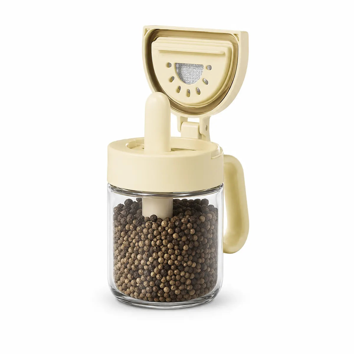 Spiceora® Glass Spice Jars with Built-In Spoons