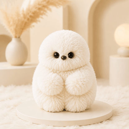 Cute AI Shy Emotional Companionship Robot Plush Toy - Sings, Repeats & Turns Its Head 👀 🦉upsell