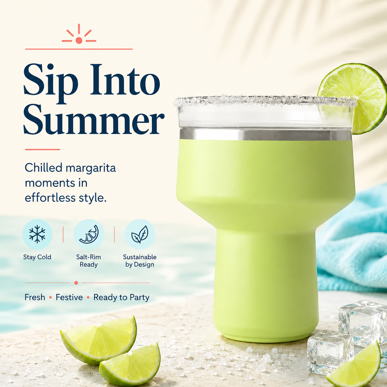 Rimvella®- 16 OZ COCKTAIL TUMBLER ❄️🍹 The Insulated Margarita Cup That Keeps the Good Stuff Cold for Up to 10 Hours