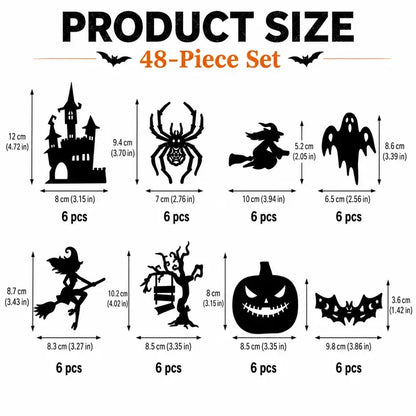 Stickers Halloween LED Silhouette Wall Light