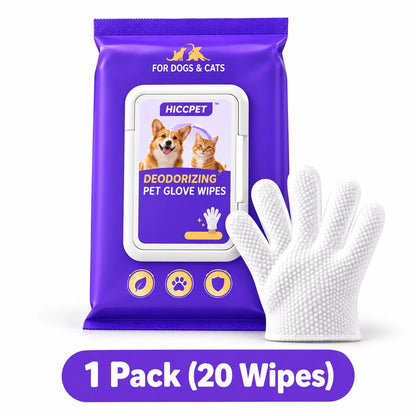 Skip the Bath — 5-Finger Pet Cleaning Wipes
