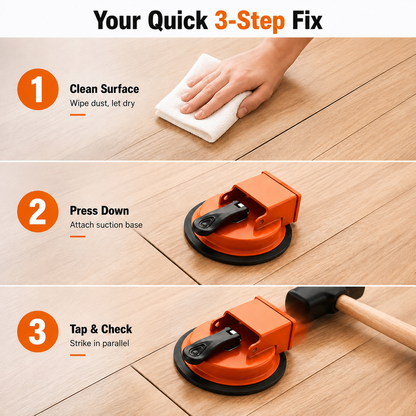 Fixaro® Floor Gap Fixer Tool with Vacuum Suction Cup