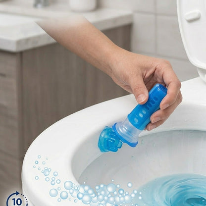 Shopoletcosh Crystal Gel Toilet Stamp: The Ultimate Freshness Experience - Automatic Cleaning with Every Flush, Neutralizes Odors & Prevents Stains