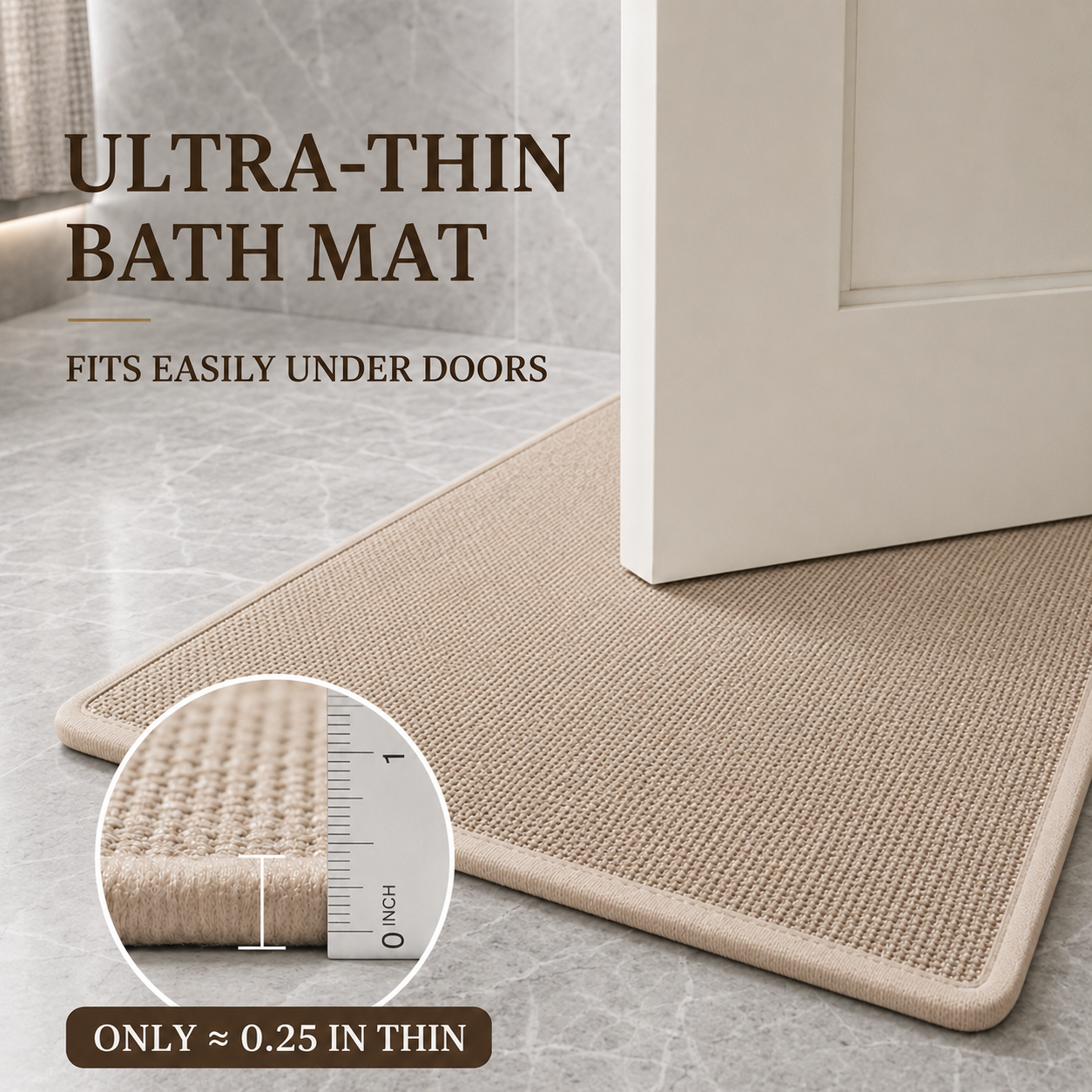Absorbent Non-Slip Bath Mat