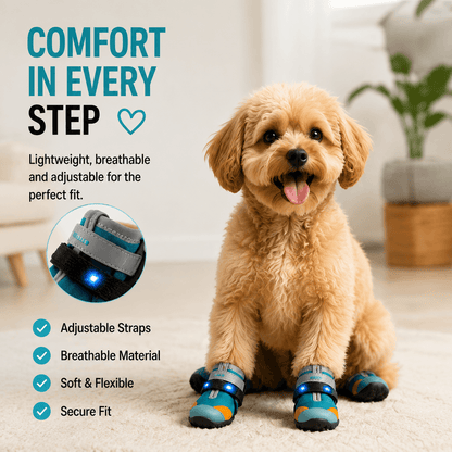 Noxivelle® LED Dog Shoes – Light Up Every Step