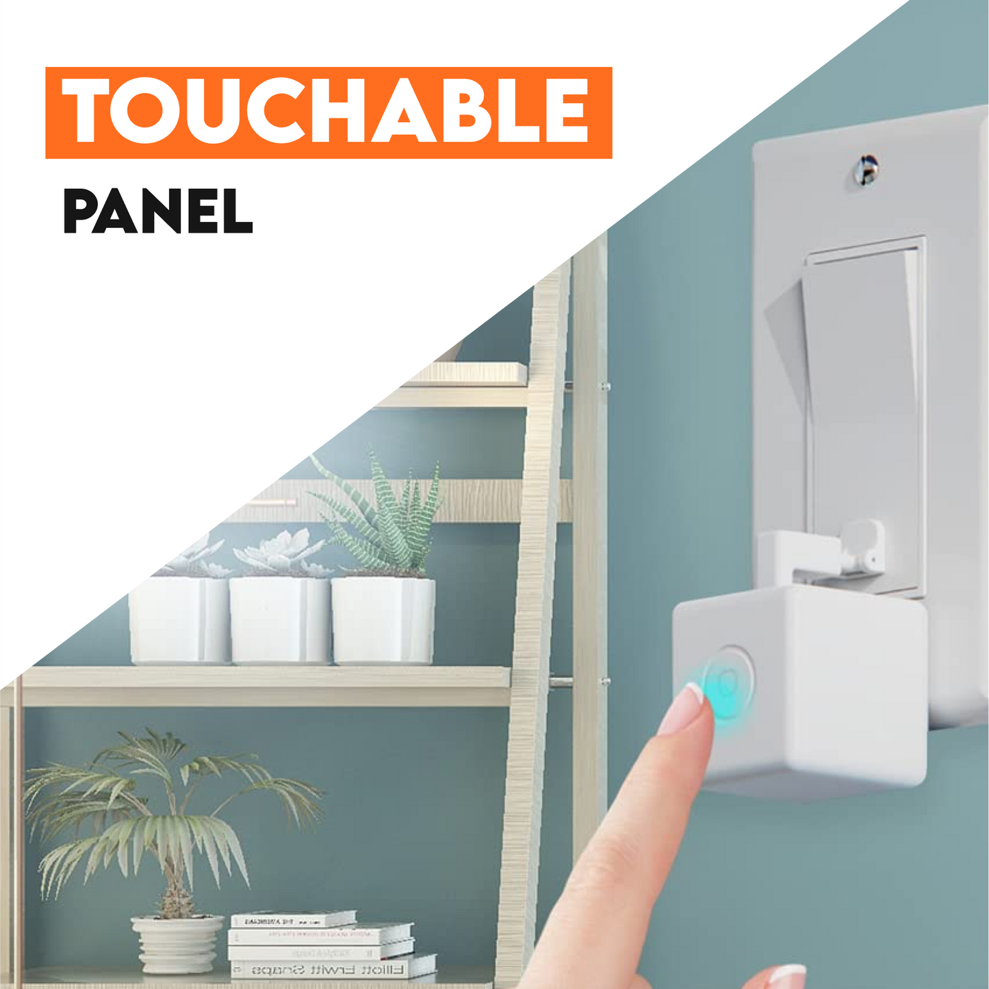 Fingerbot attached beside a light switch
